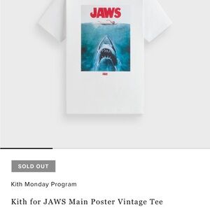 Kith for JAWS Main Poster Vintage Tee